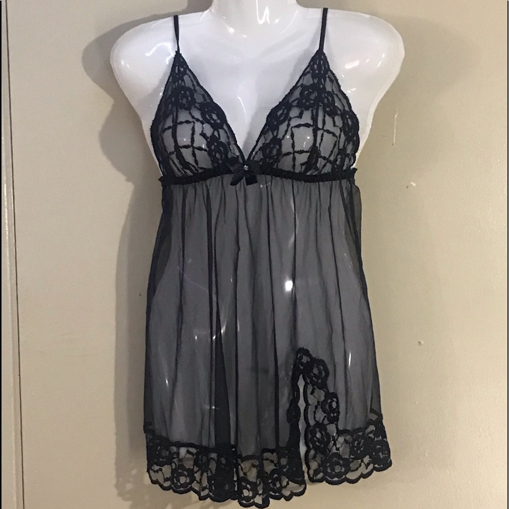 Lingerie by Fredricks size medium and sheer black